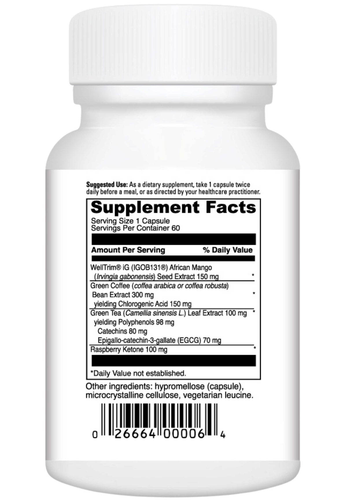DaVinci Labs Mango-Plex Ingredients