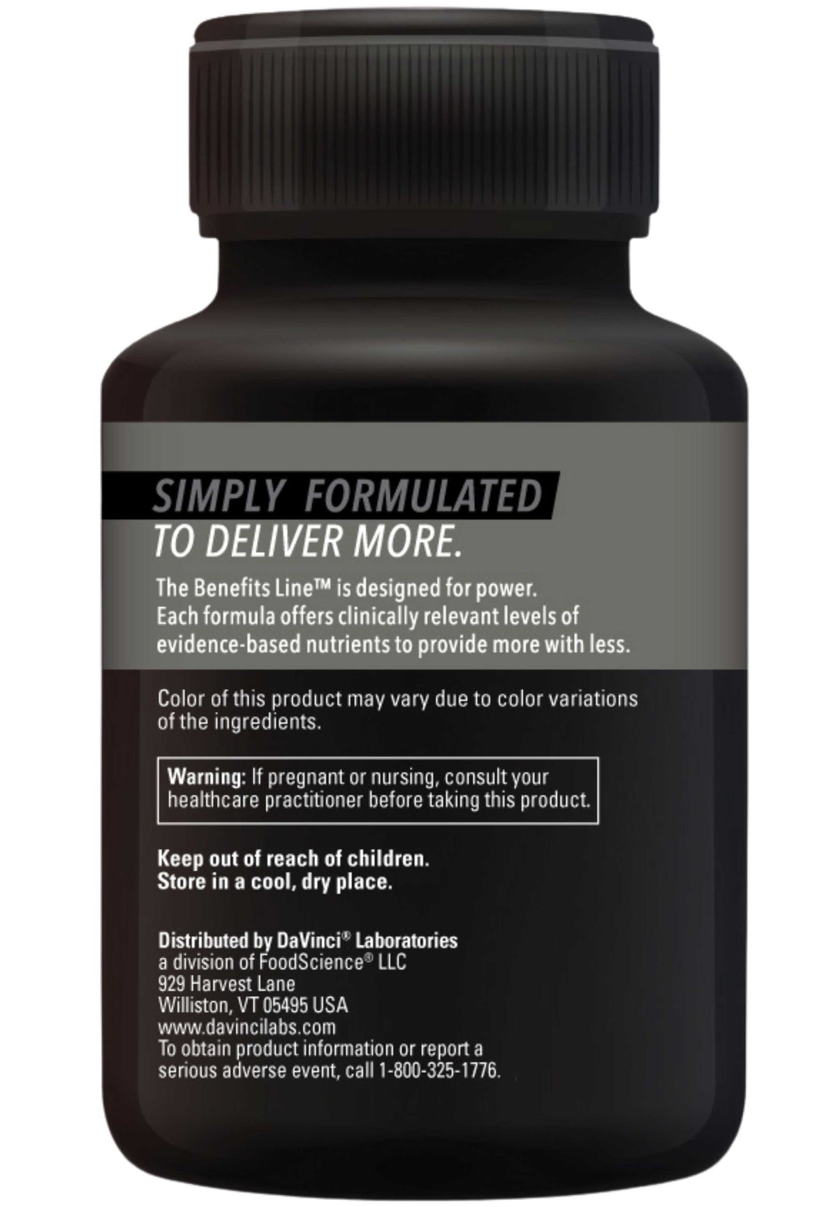 DaVinci Labs Methyl Benefits Back
