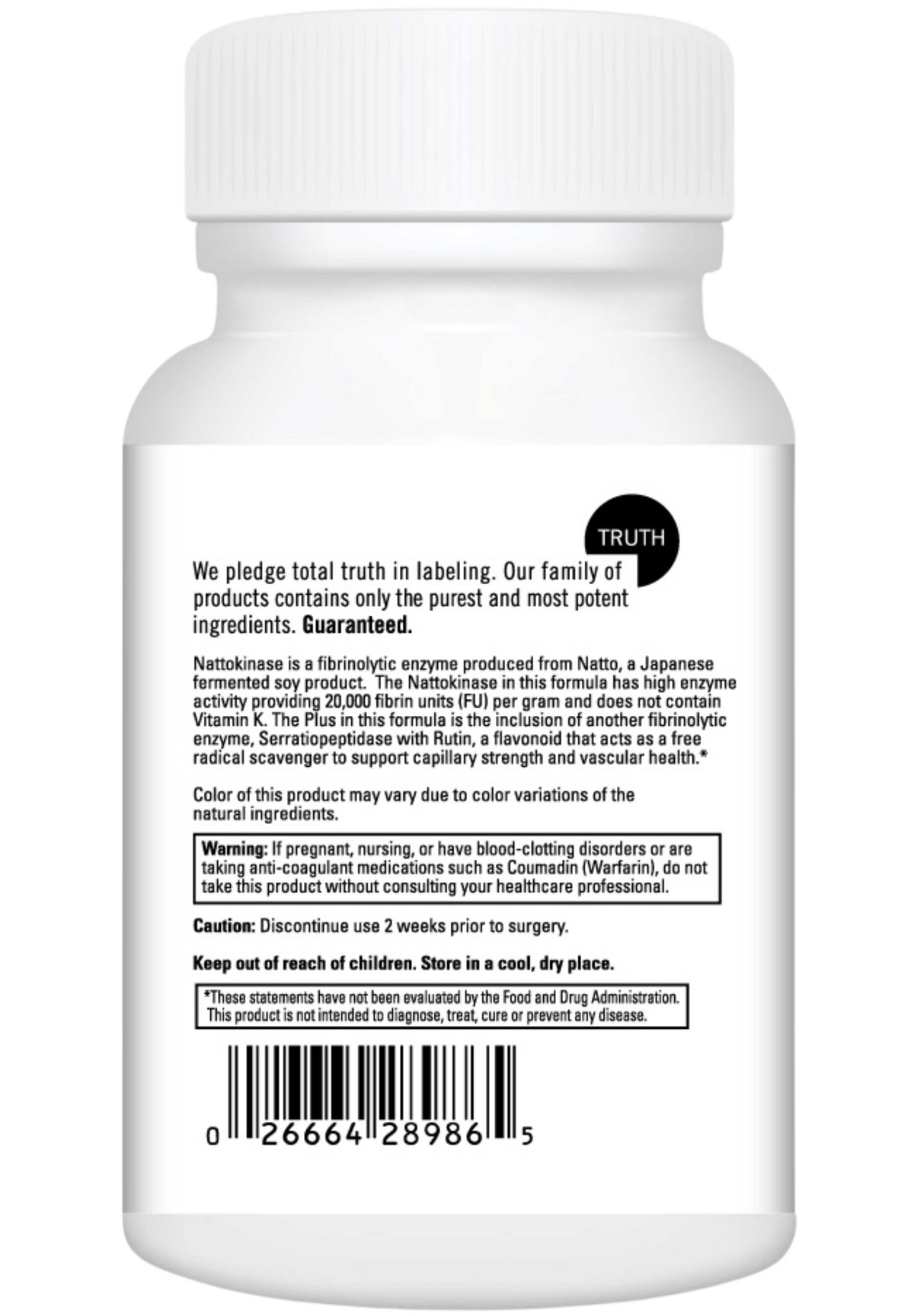 DaVinci Labs Nattokinase Plus Back
