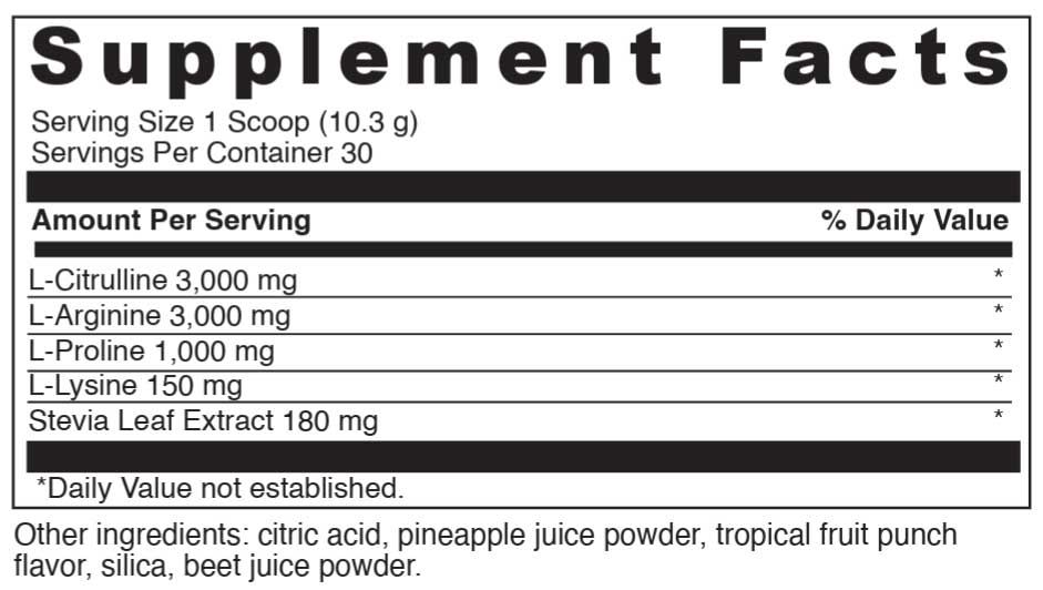 DaVinci Labs Nitro Benefits Ingredients