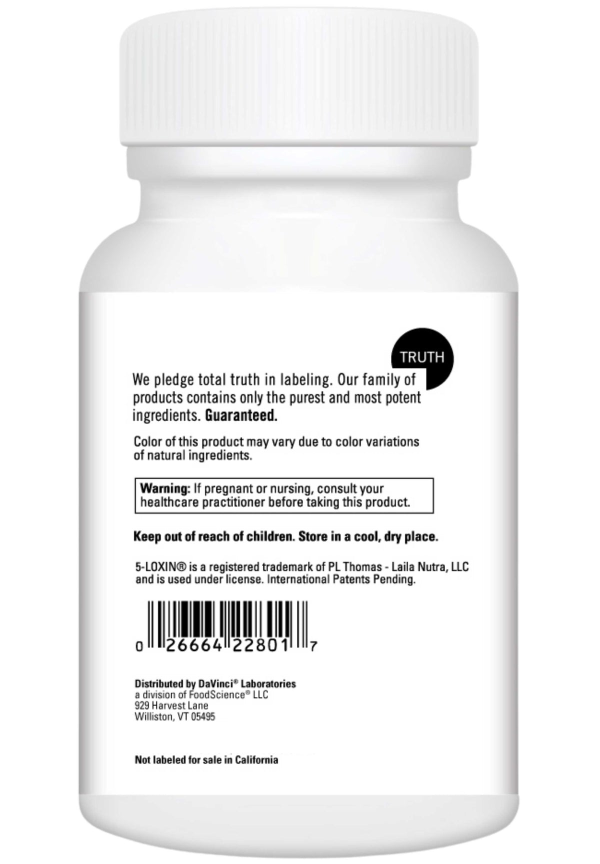 DaVinci Labs Perna Pro Back