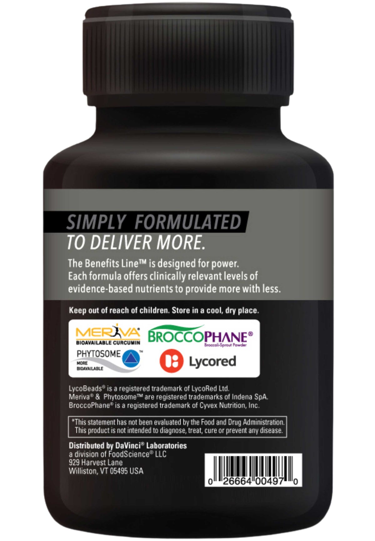 DaVinci Labs Phyto Benefits Back