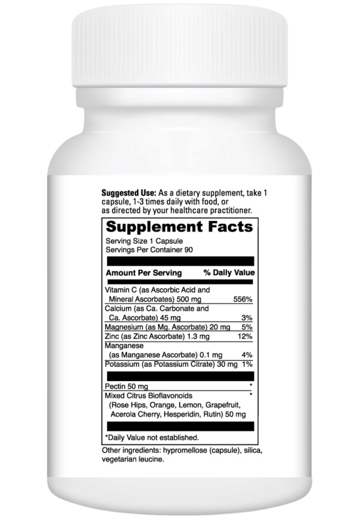 DaVinci Labs Poten-C 500 mg Ingredients