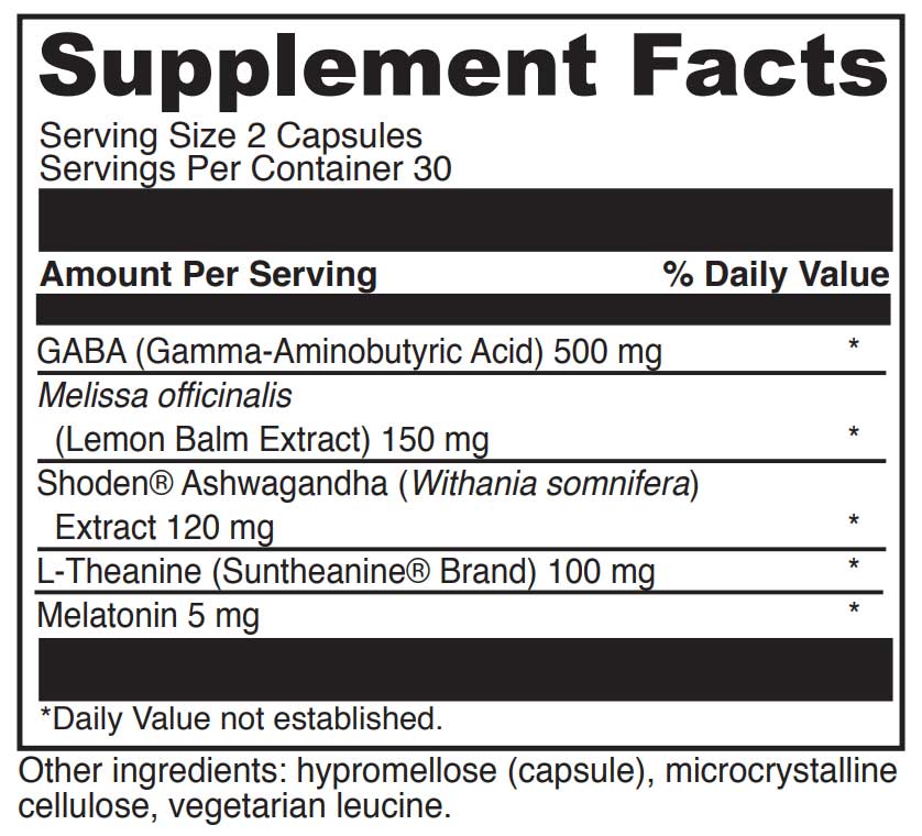 DaVinci Labs Sleep Benefits Ingredients