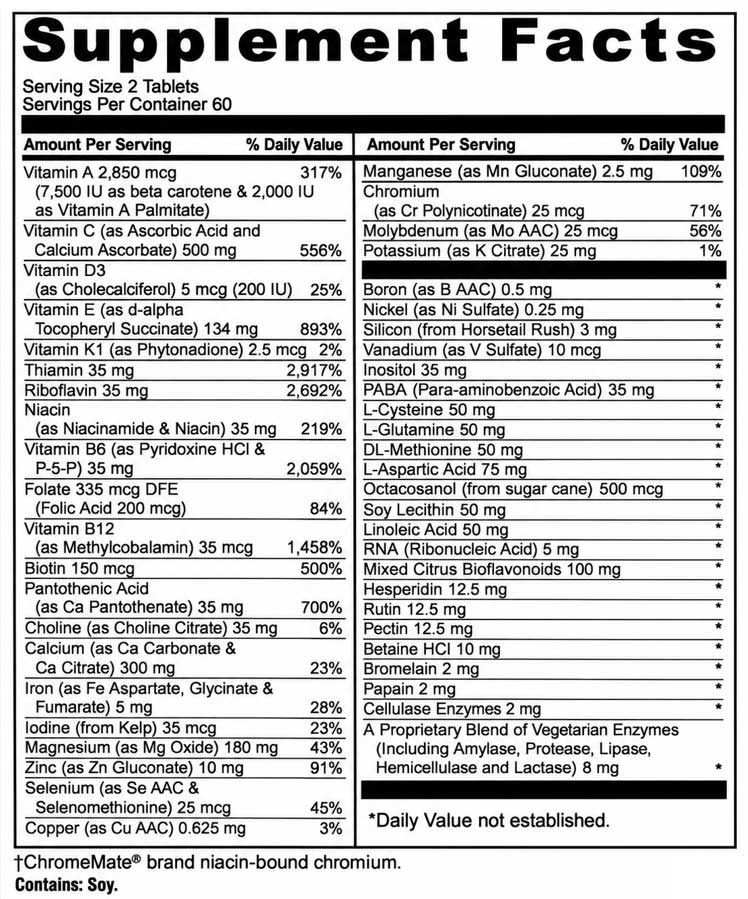 DaVinci Labs Spectra Ingredients