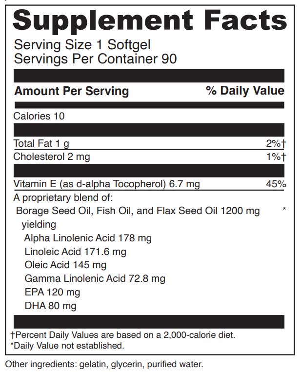 DaVinci Labs Supreme Omega Ingredients