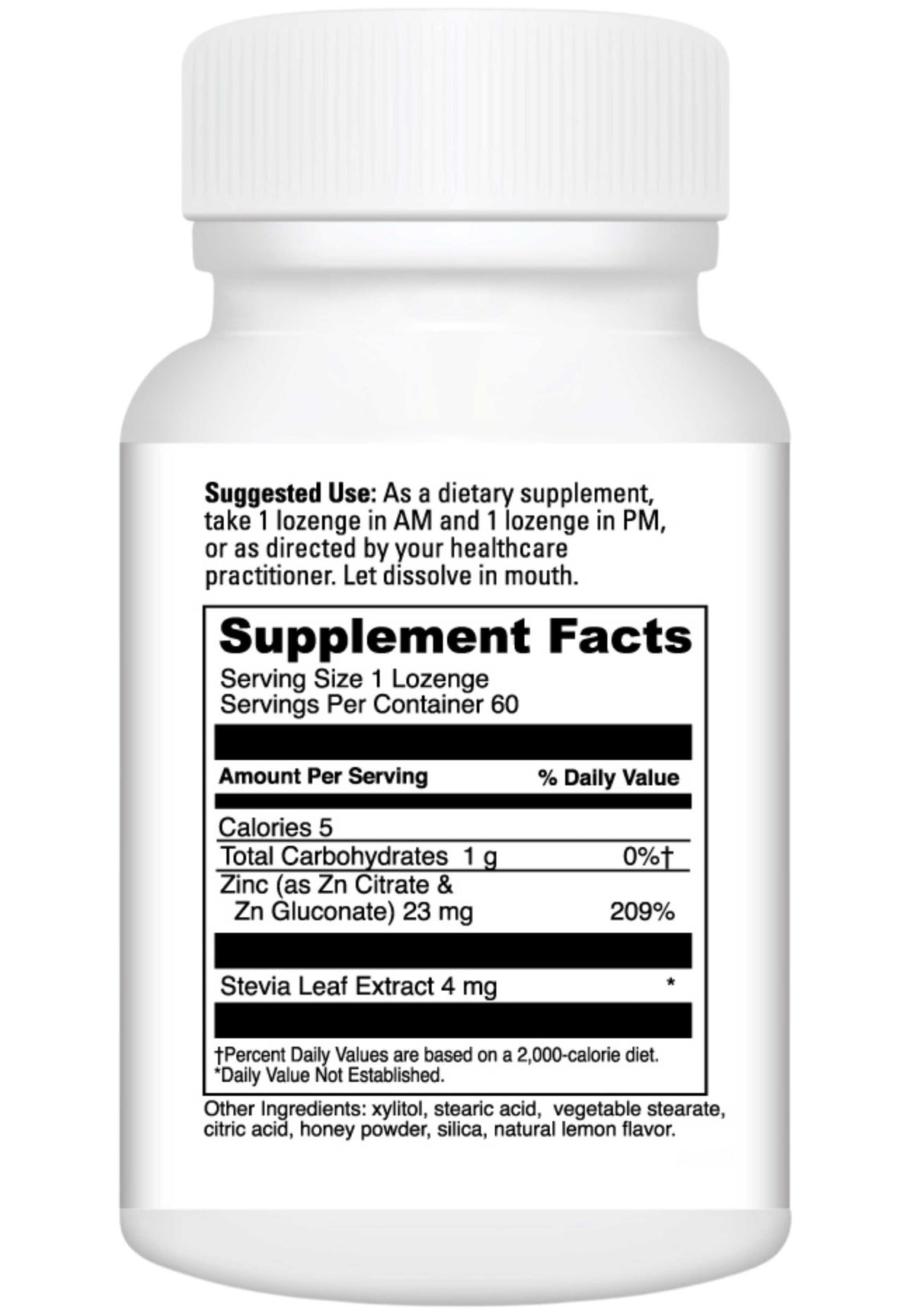 DaVinci Labs Zinc Lozenge Ingredients