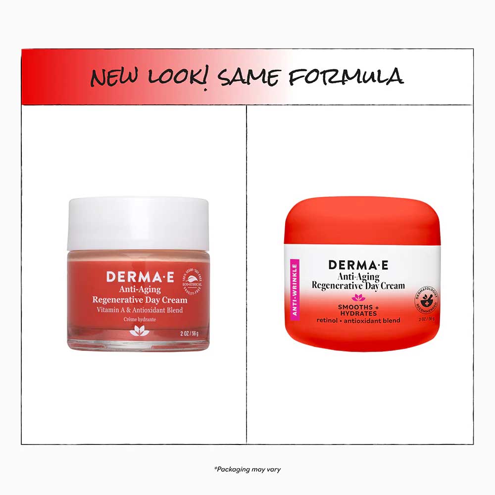 DermaE Natural Bodycare Anti-Aging Regenerative Day Cream New Look
