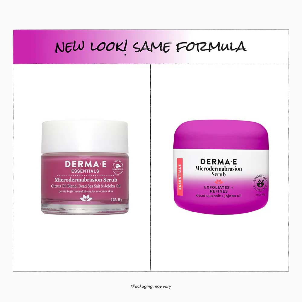 DermaE Natural Bodycare Microdermabrasion Scrub New Look