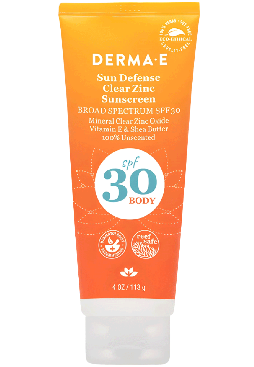 Dermaguard Sunscreen DermaE Natural Bodycare Sun Defense Clear Zinc Sunscreen