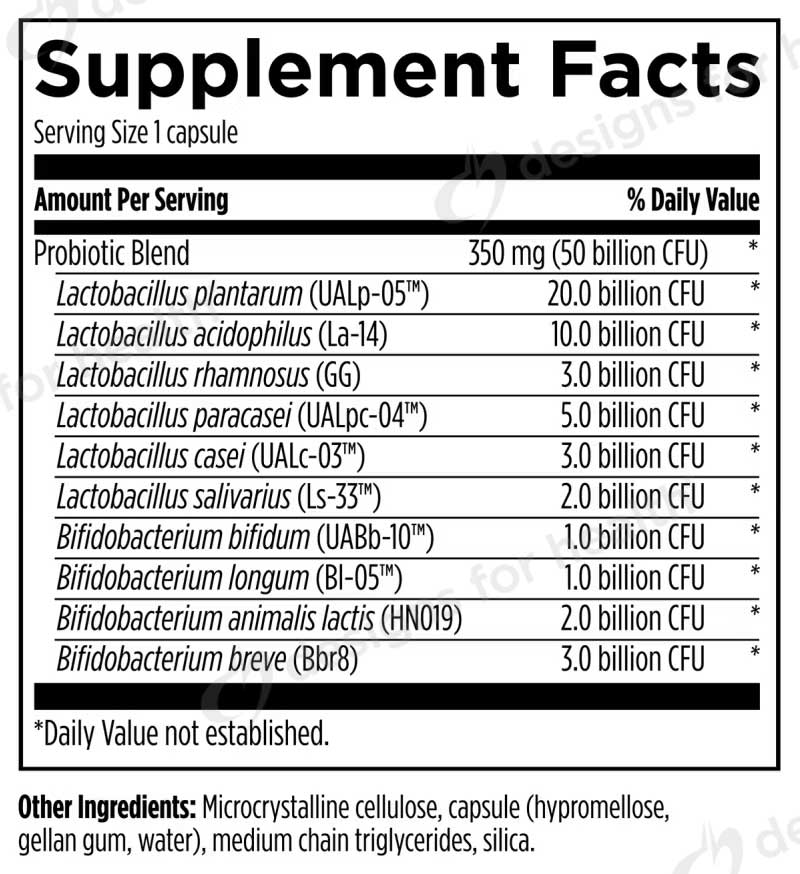 Designs For Sport Probiotic 50 Ingredients