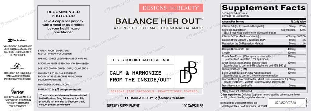 Designs for Beauty Balance Her Out Label