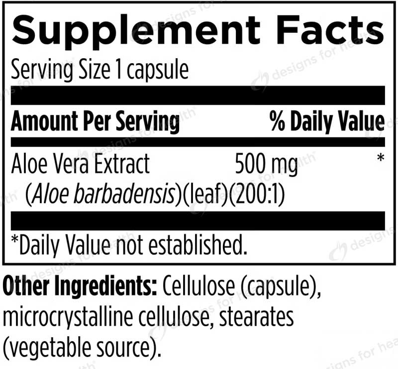 Designs for Health Aloe/200x Ingredients