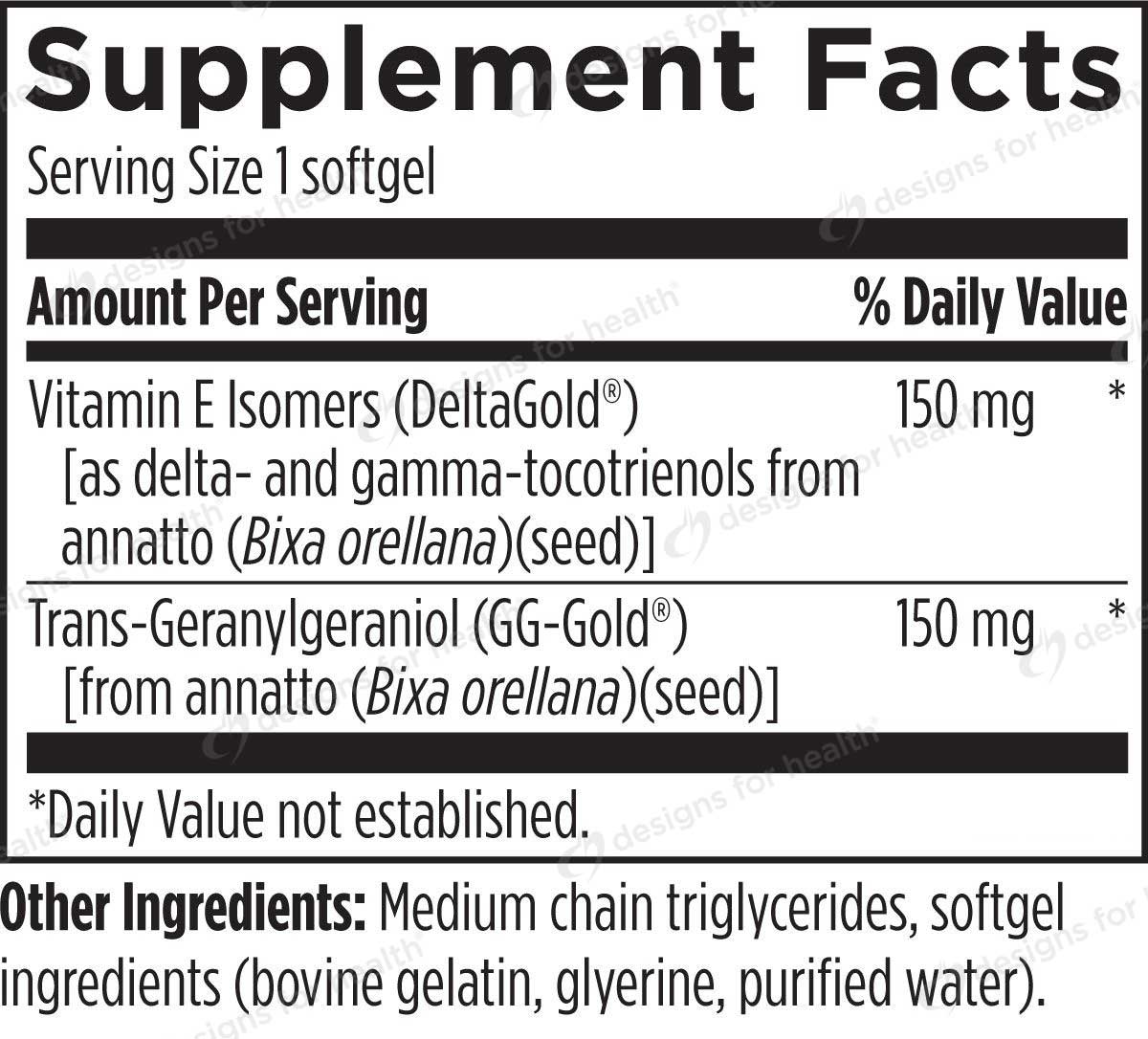 Designs for Health Annatto-E GG Ingredients