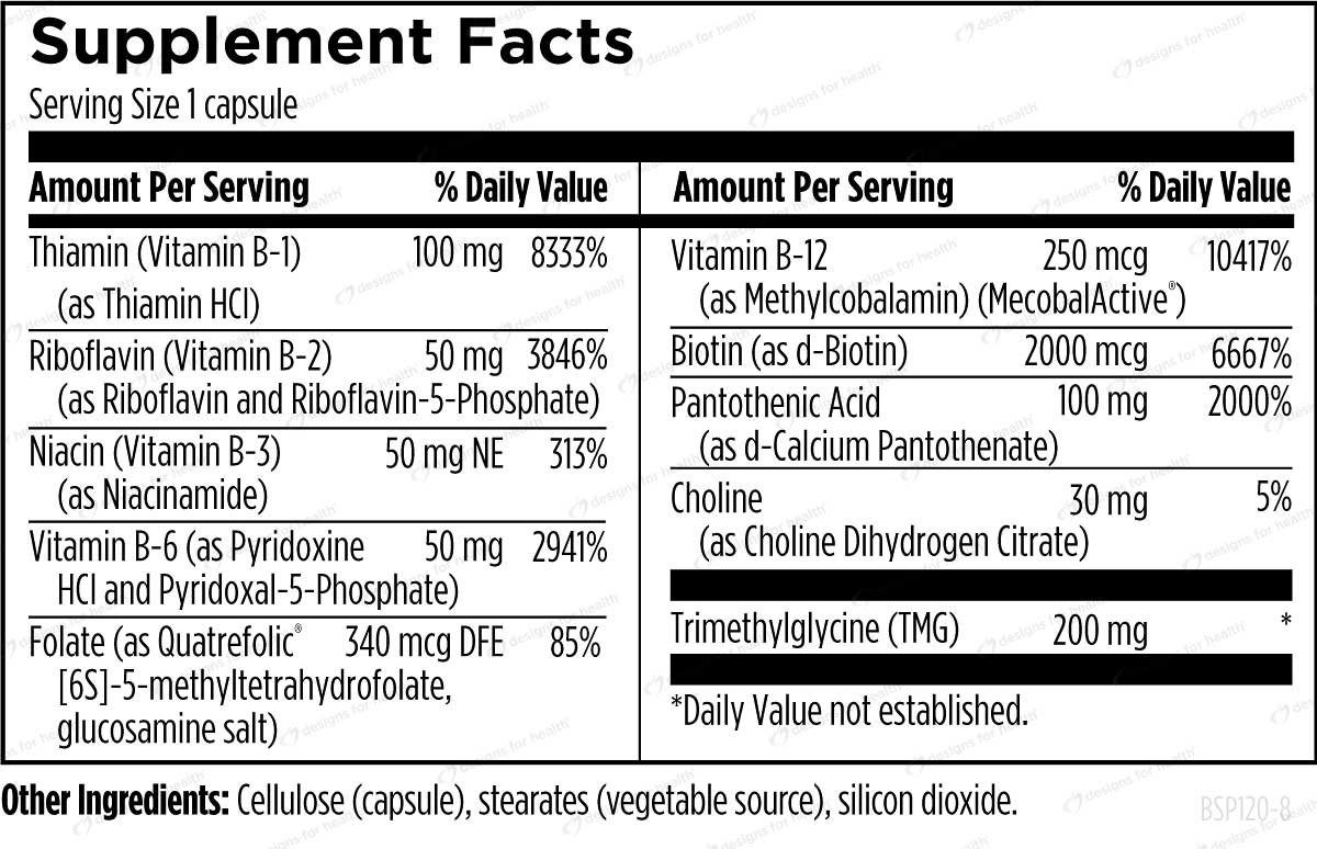 Designs For Health B-Supreme Ingredients