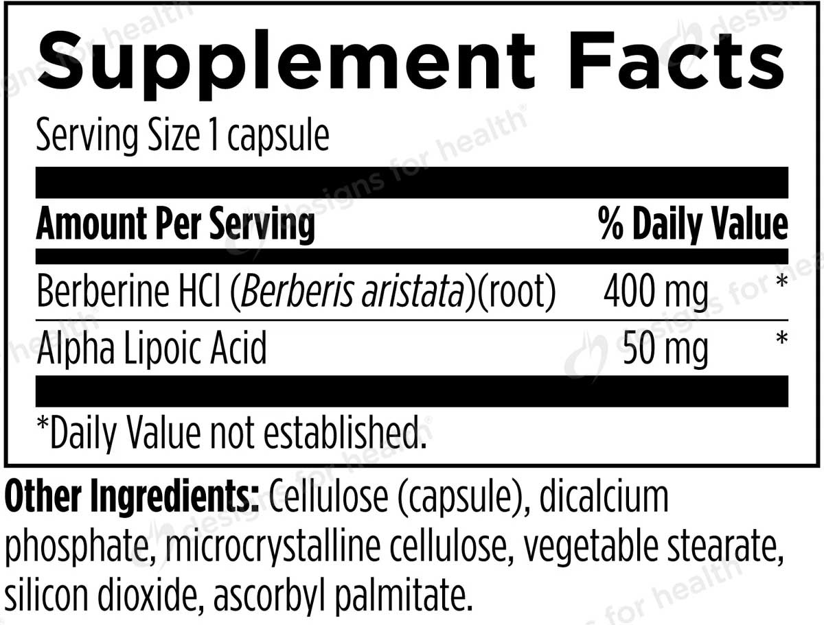 Designs for Health Berberine Synergy Ingredients