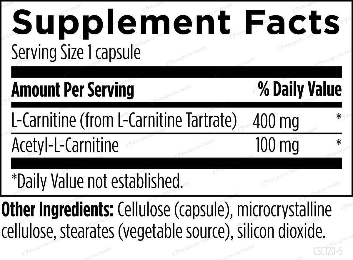 Designs for Health Carnitine Synergy Ingredients