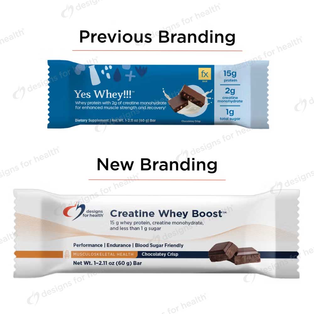 Designs for Health Creatine Whey Boost™ (Previously FX Yes Whey!!!) New Look