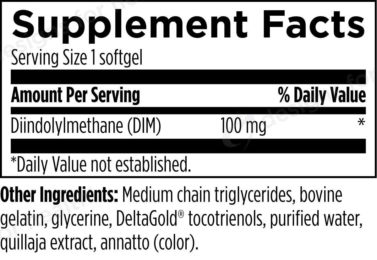 Designs for Health DIM-Evail Ingredients