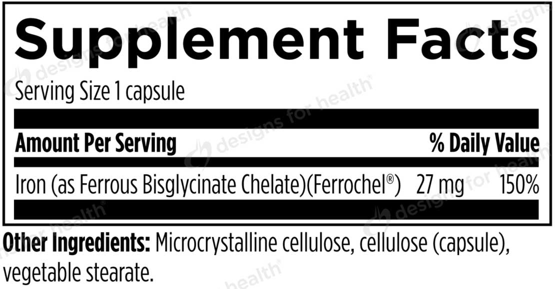 Designs for Health Ferrochel Ingredients