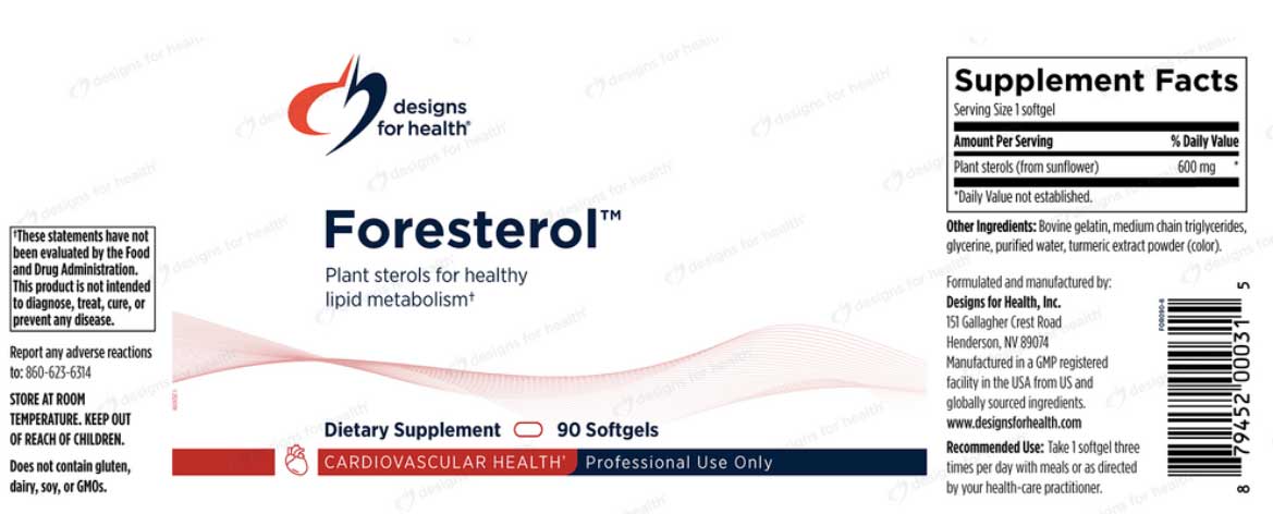 Designs for Health Foresterol Label