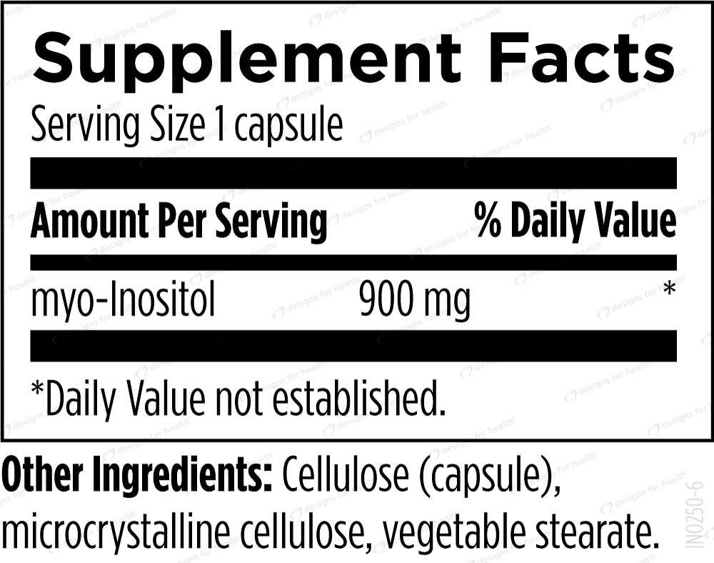 Designs for Health Inositol 900 mg Ingredients