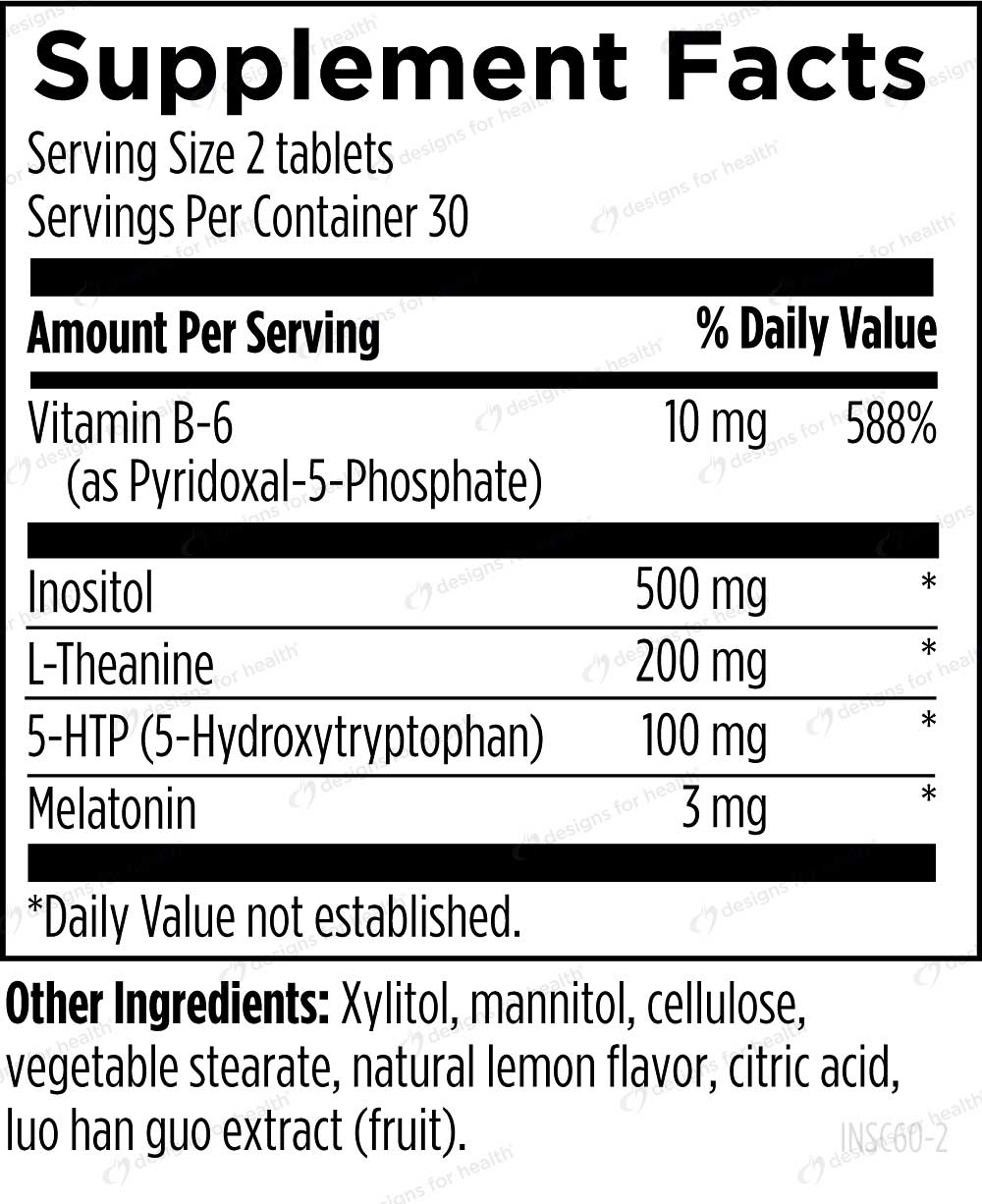 Designs for Health Insomnitol Chewables Ingredients