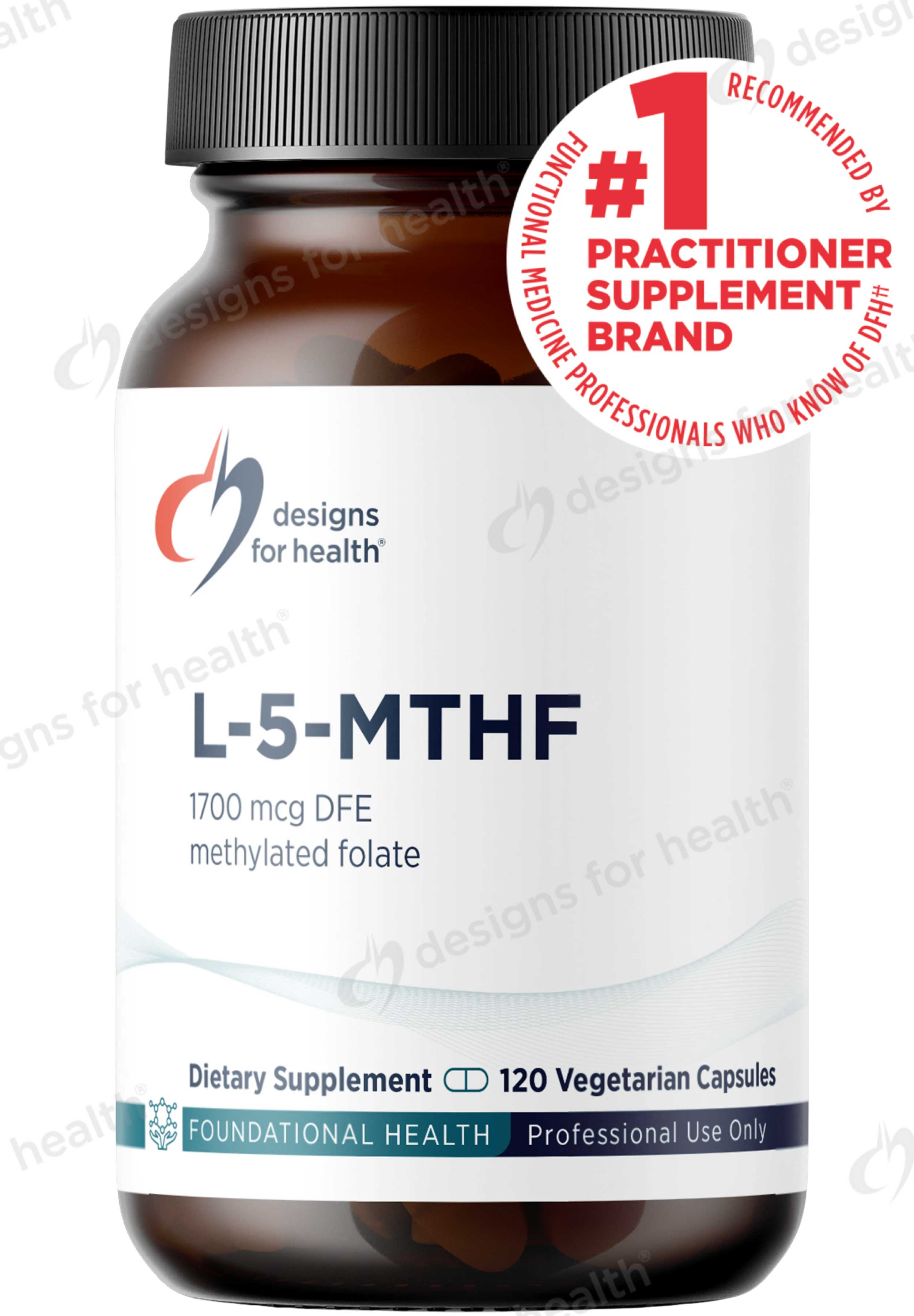 Designs for Health L-5-MTHF (1 mg) 1700 mcg DFE