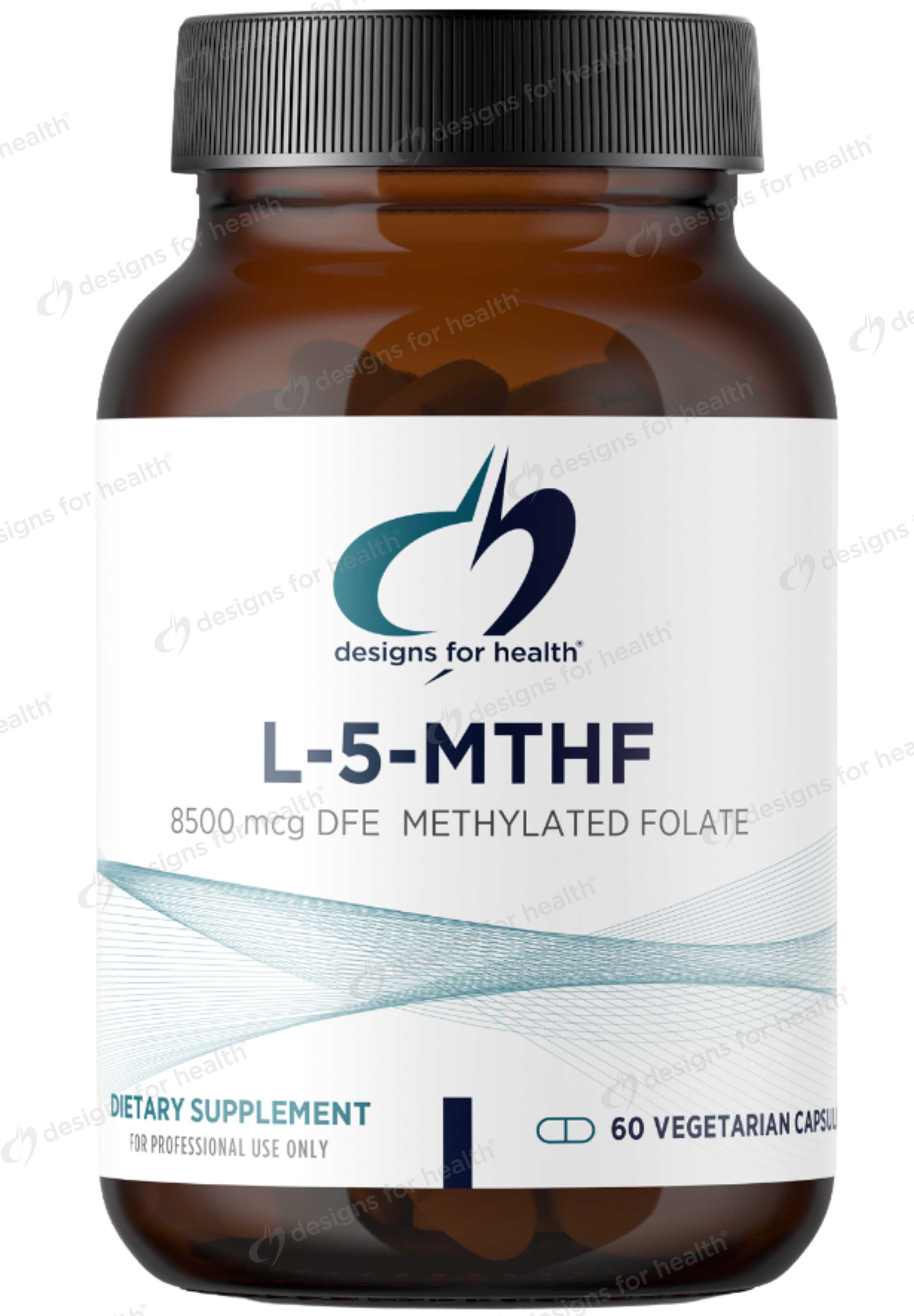 Designs for Health L-5-MTHF (5mg) 8500 mcg DFE
