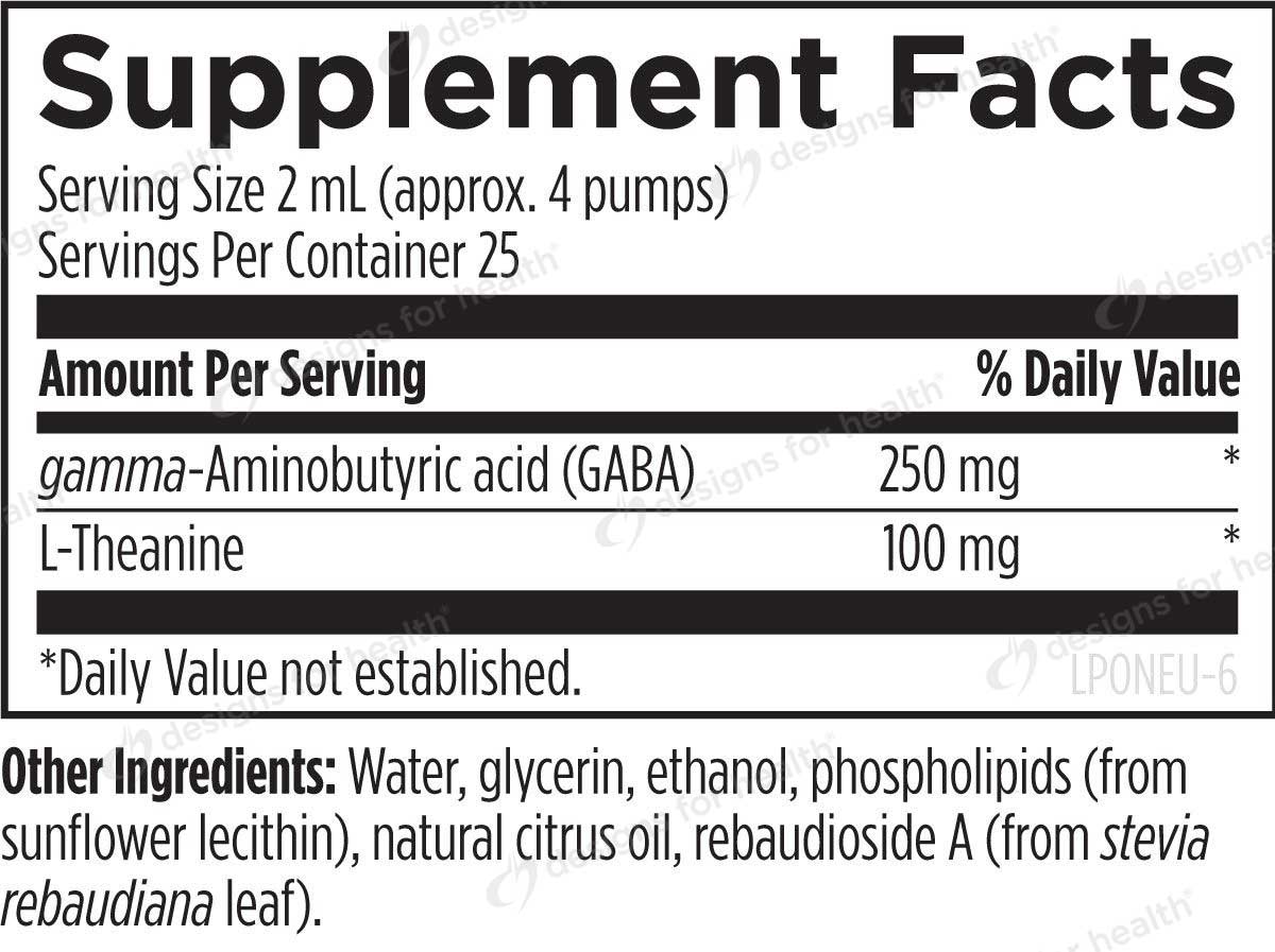 Designs for Health Liposomal NeuroCalm Ingredients 