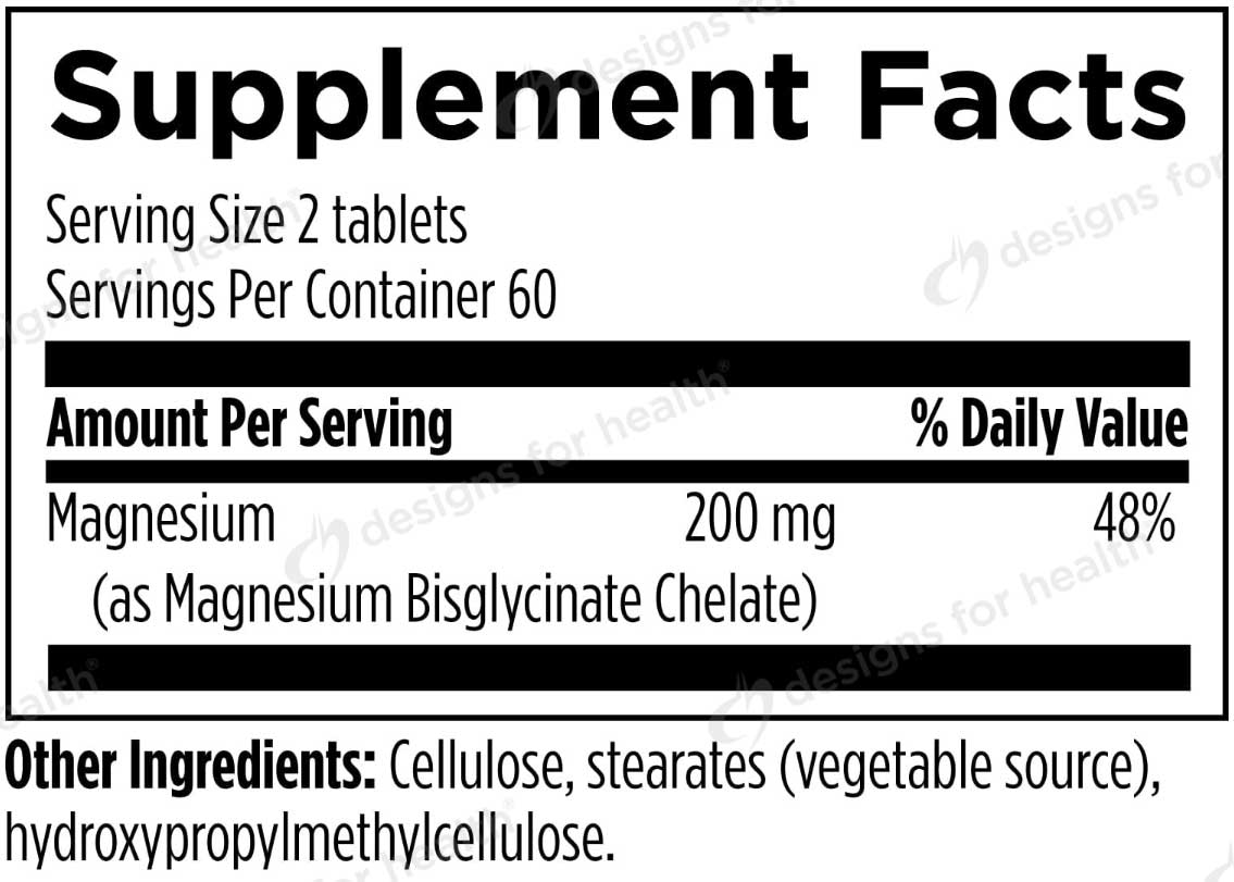 Designs for Health Magnesium Chelate Ingredients