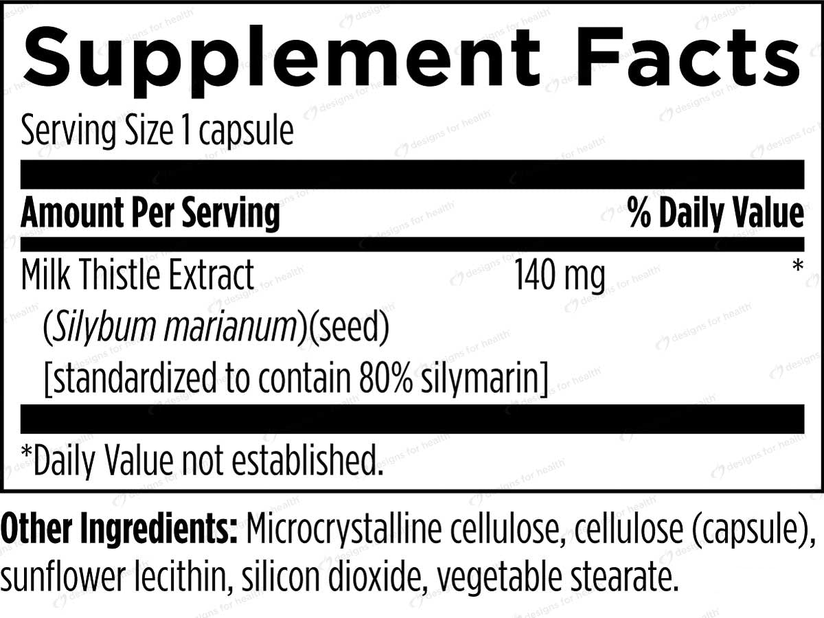 Designs for Health Milk Thistle Ingredients 