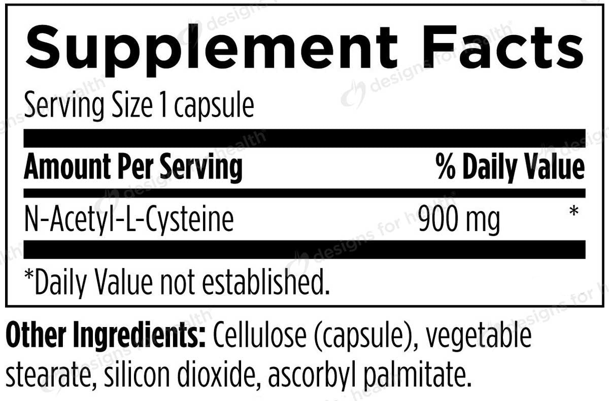 Designs for Health N-Acetyl-L-Cysteine Ingredients
