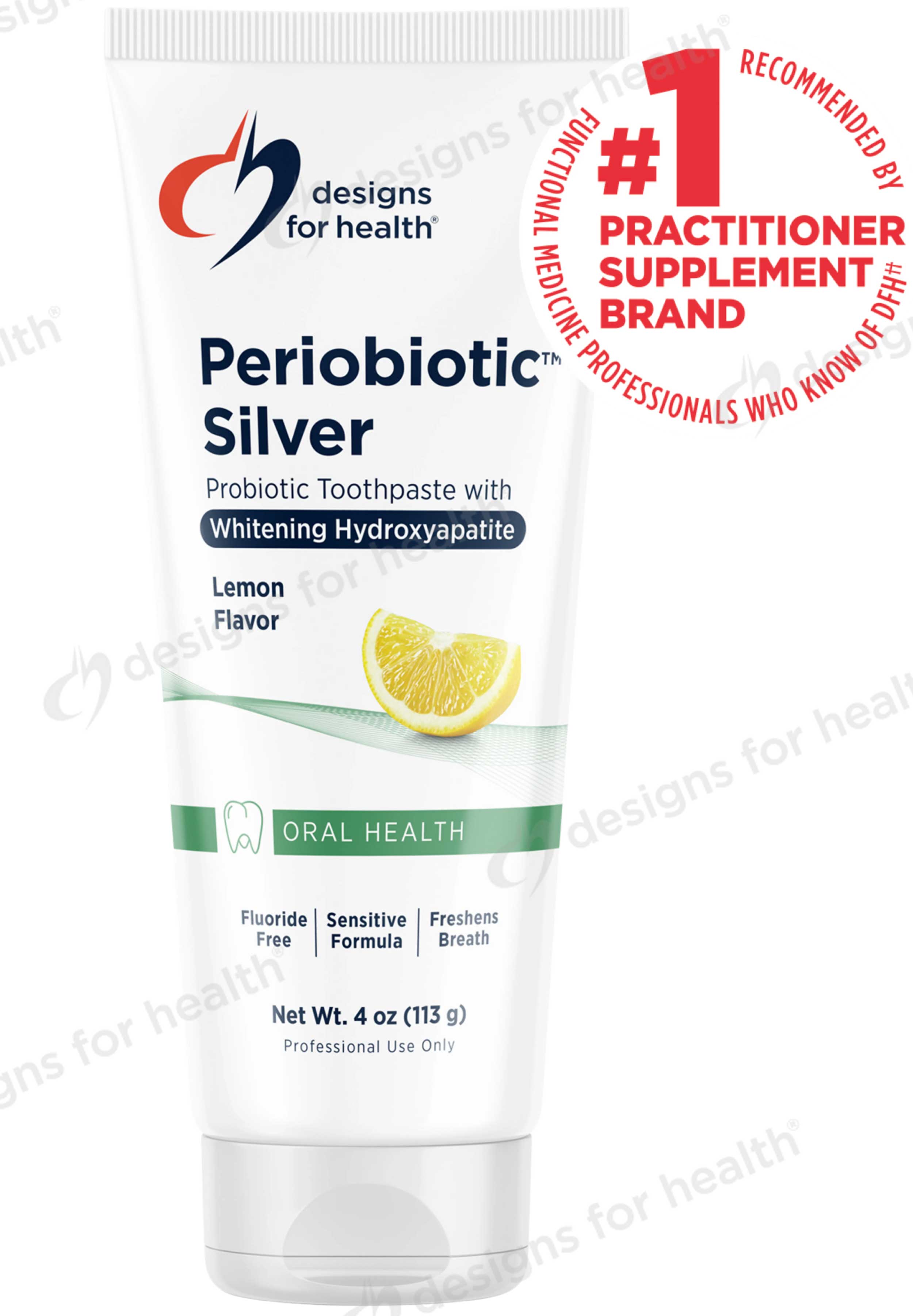 Designs for Health PerioBiotic Silver (Probiotic Toothpaste)