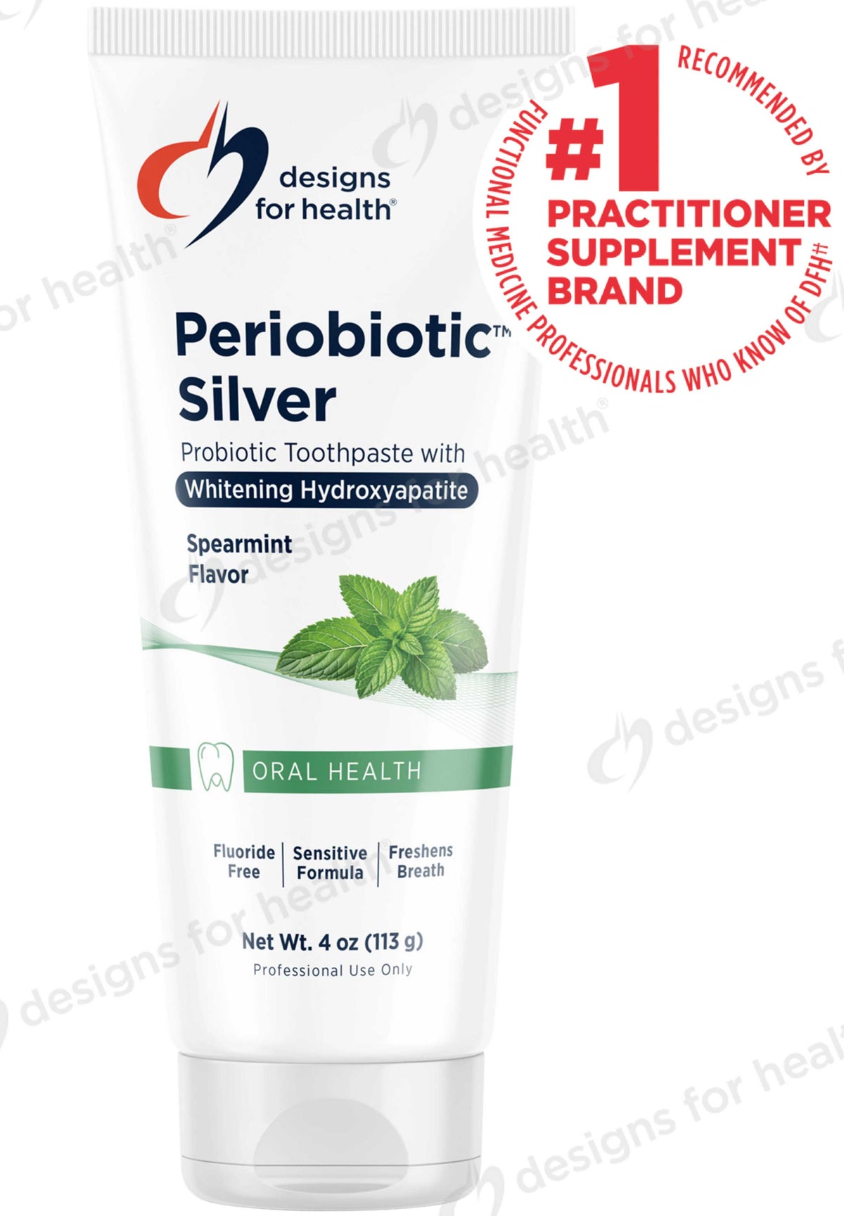 Designs for Health PerioBiotic Silver (Probiotic Toothpaste)