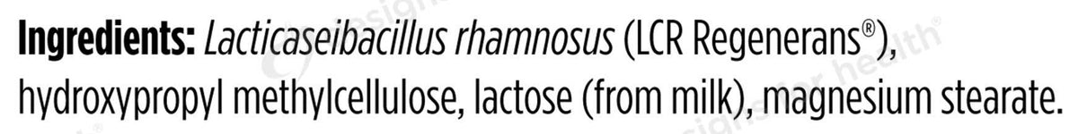 Designs for Health ProbioMed V-Balance Ingredients