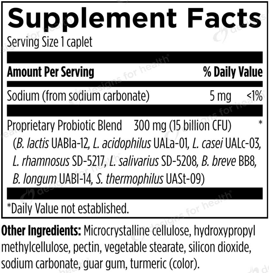 Designs for Health Probiotic Supreme DF Ingredients