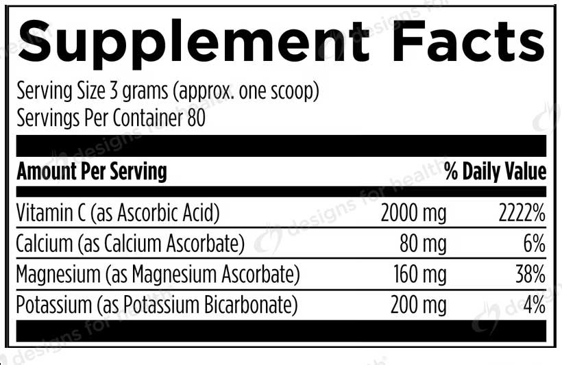 Designs for Health Vitamin C Ingredients
