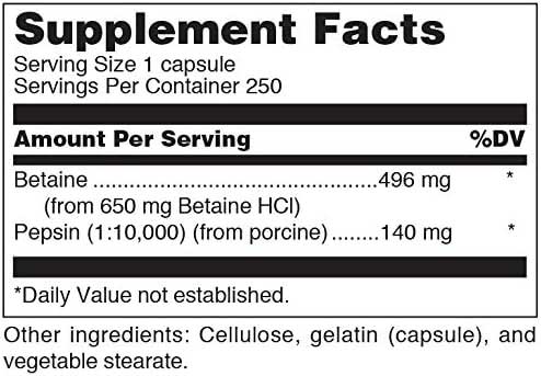 Douglas Laboratories Betaine Plus Ingredients