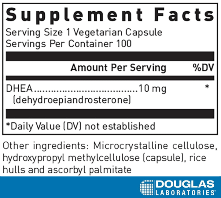 Douglas Laboratories DHEA 10mg Ingredients