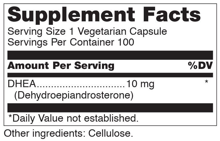 Douglas Laboratories DHEA 10mg Ingredients