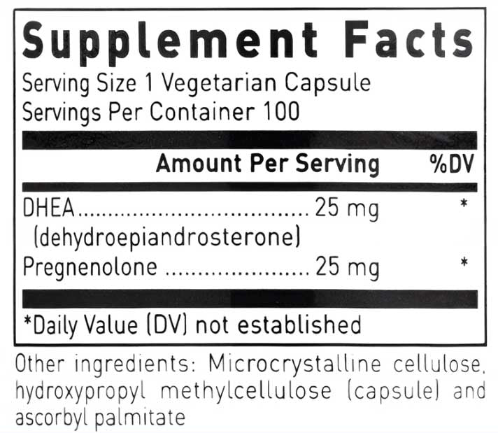 Douglas Laboratories DHEA Plus Ingredients