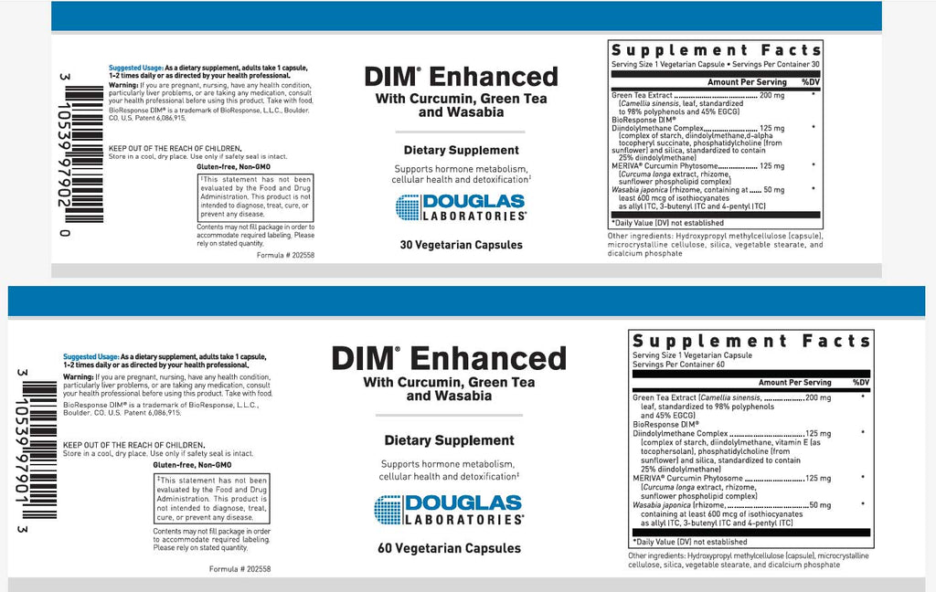 Laboratory Dim Douglas Laboratories DIM Enhanced Label
