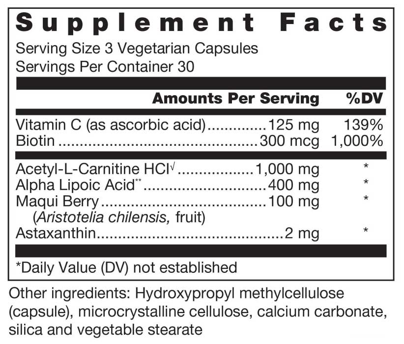 Douglas Laboratories Klean Antioxidant Ingredients
