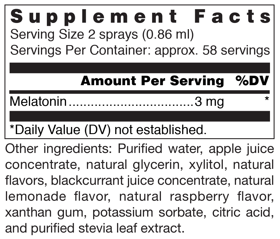 Douglas Laboratories Klean Melatonin Ingredients