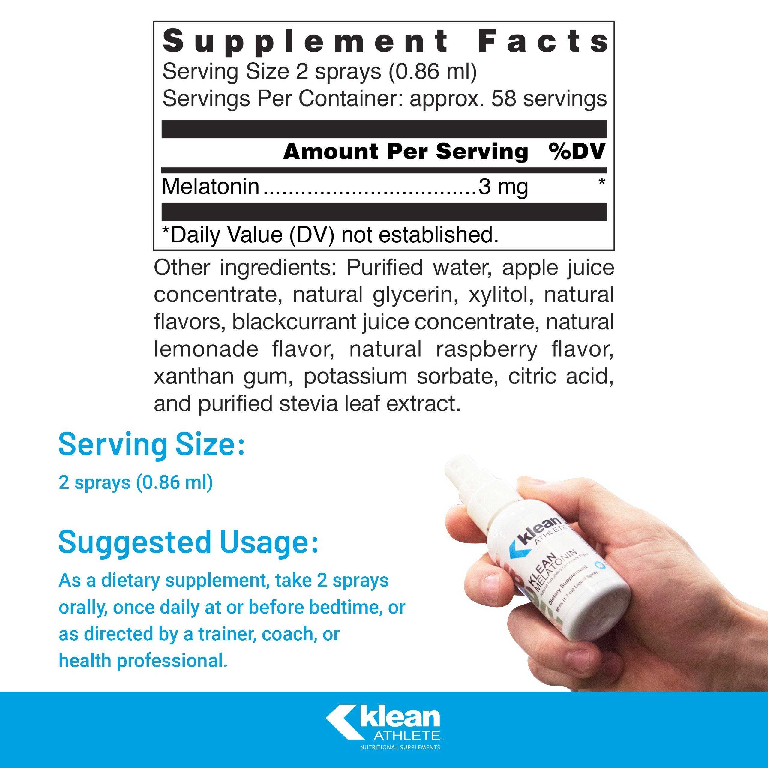 Douglas Laboratories Klean Melatonin Ingredients