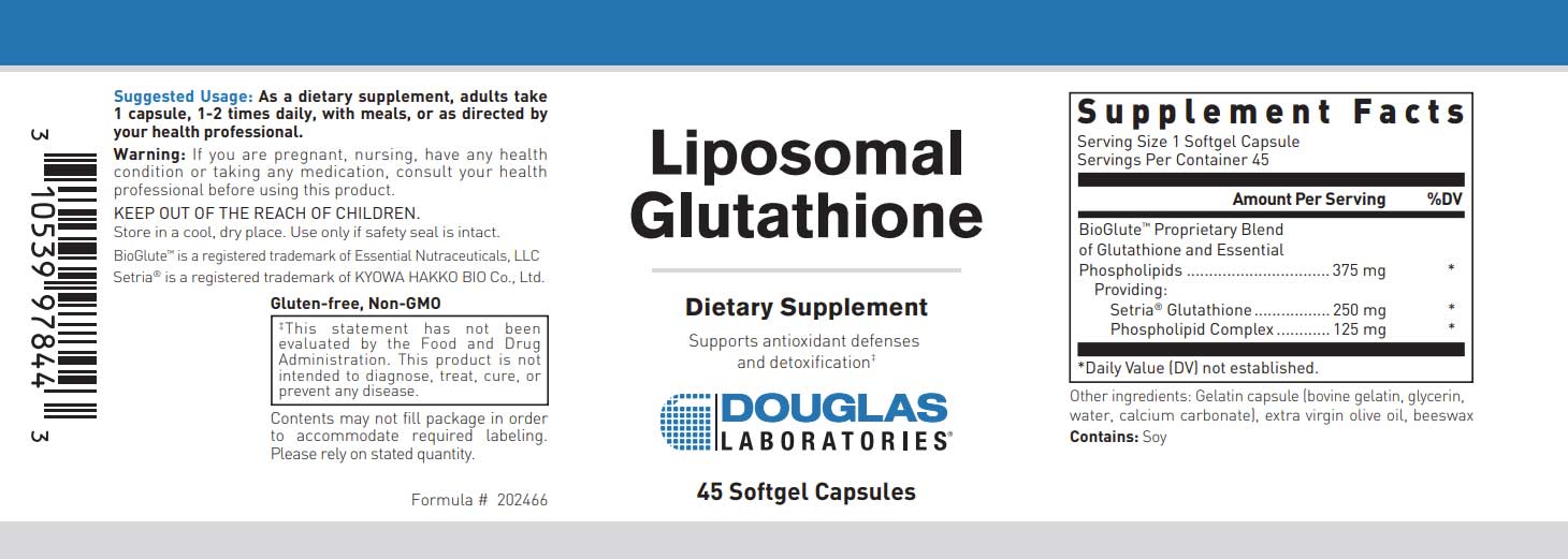 Douglas Laboratories Liposomal Glutathione Douglas Laboratories Liposomal Glutathione