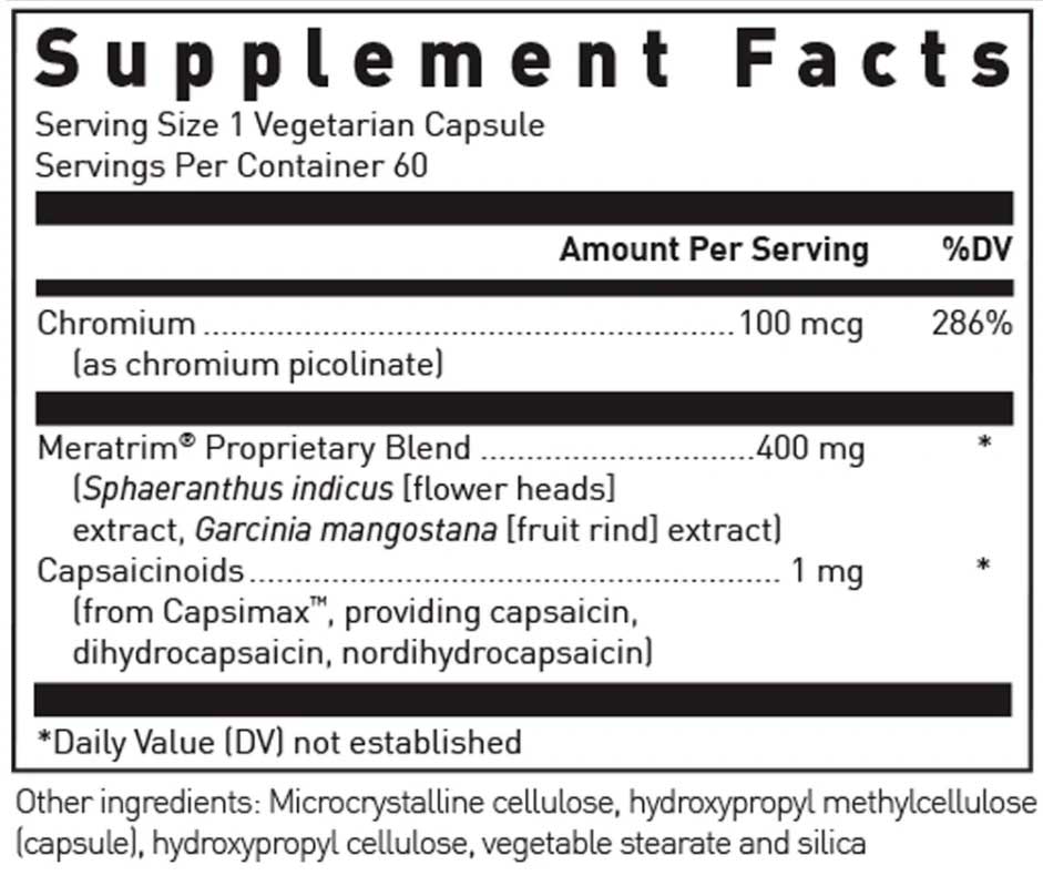 Douglas Laboratories Metabolic Lean Ingredients