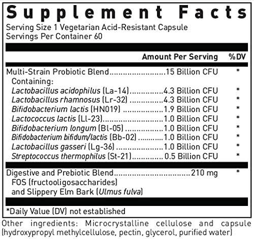 Douglas Laboratories Multi-Probiotic 15 Billion Ingredients