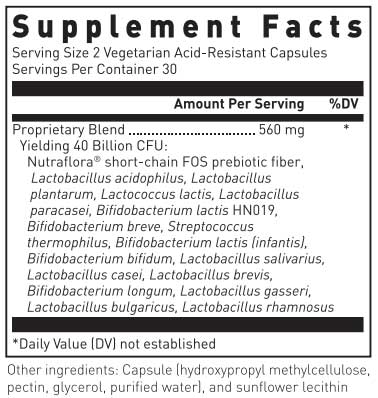 Douglas Laboratories Multi-Probiotic 40 Billion Ingredients